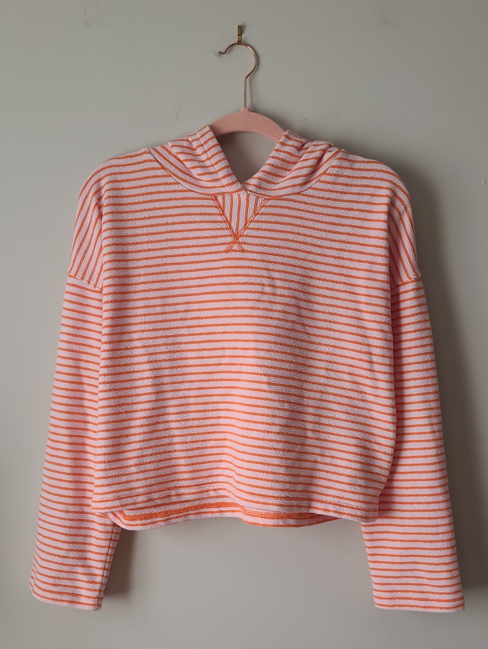 Love By Gap Terrycloth Crop Sweater